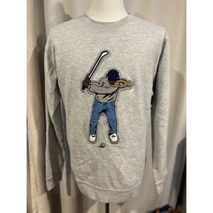 East Side Golf Men's Sweat Shirt Classic Gray Medium Embroidered Swing Man.‎